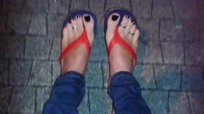 sexy feet and sexy flip flops