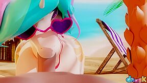 Princess Celestia From Sucks Cock And Has Sex On The Beach