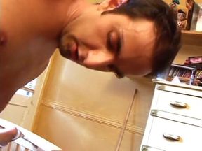 Blonde cutie pie gets nailed hard on the sofa by salesman
