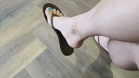 Dangling Flipflop with Sweaty Feet