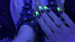 In the dark tease with Tickling Harmony