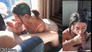 Hawk Tuah - Kitty Lyvv Latina Step Sister Best POV Blowjob &amp; Face Fuck