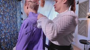 Throat Training: Trans Sub Gagged By Medical Domme