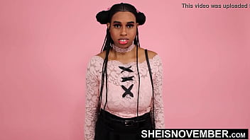 Sheisnovember Behind The Scenes! Photo Shoot With Black Crotch And Geek Big Ass And Nerd Pussy Flashing Upskirt wearing Embroidered Thigh High Stockings, Pretty Pink Long Sleeve Shirt With Unique Hair Style And Cute Young Smile by Msnovember