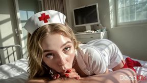 the nurses at this hospital are wonderful nurses. one of them sucked my long, thick cock to cheer me up. her plump lips wrapped passionately around my cock [ai]