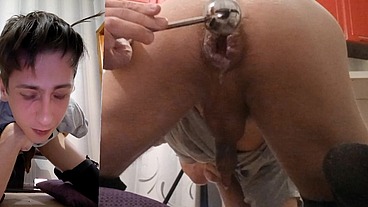 Sweet ass cums with powerful fucking from two angles