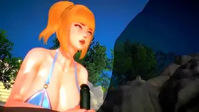 Goddess Enjoys Massive Shaft Beneath Hot Waterfalls in Sensual Haven