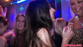 ”Sexy Euro babes at a party horny for some cock”