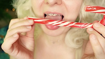 ASMR sucking sounds - candy