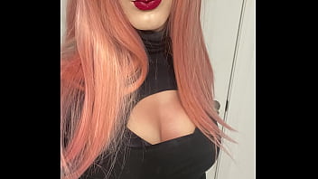 Pink Hair Hot Crossdresser