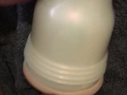 Fucking and edging myself with Fleshlight