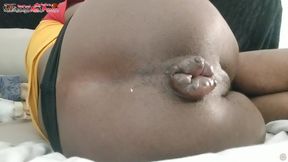 *fanclub* Skinny Black Boy Flattens up His Anus Until It's Ready to Fuck - Dj Buttpussy