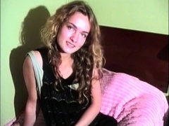 Amateur striptease and Solo masturbation