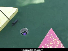 POVLife Sexy Ass golf babe shaved pussy rammed