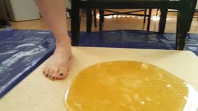 Larlene Rose Stuck Barefoot in Ultra Sticky Glue Trap