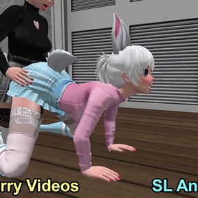 Anime Bunny Girl in Doggy Style Sex Video - Outfits 1 &amp; 2 - SL Anime Furry Videos - March 2022