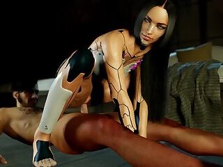 Robot Girl Cowgirl Dick Ride