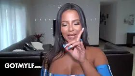 Huge titted milf Rose Monroe gets her bootie lubed up