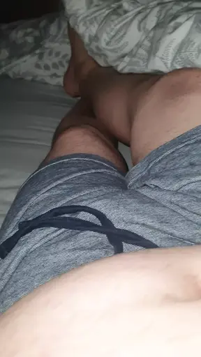Step son pulled out his dick while step mom touched his nipple
