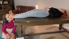 Stella Licks Feet In Tan Pantyhose Of Weronika - 4K