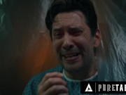 PURE TABOO 3-Titted Demon Ashley Lane Breastfeeds Nurse Anna Claire Clouds! CREEPY HORROR PORN 3-WAY