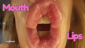 Extreme Close-Up Mouth Fetish Tease – Bare Lips POV Worship