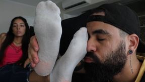 YASMIM - vol 15 (mp4) sock smelling & footjob video