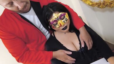 Secretary deepthroats her boss hard against the office wall