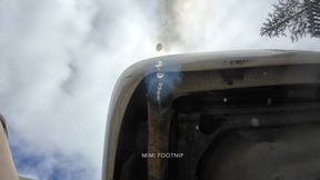 Mimi Idles & Revs the Mercury - Enjoy Her Hot Wet Smoky Exhaust Blasting Your Face!