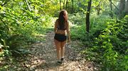 Horny Syren De Mer Seductive Tease Showing Huge Boobs Into The Woods