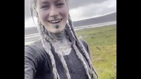 Hippie girl travel hippie world - would you travel with me in a bus ?