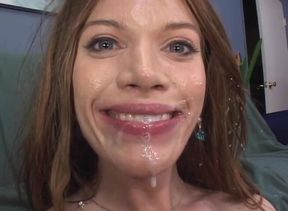 Oiled slut takes rough dick