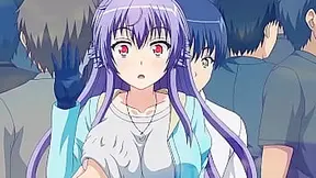 Teen Rides Crowded Elevator Sparks Steaming Hentai Liaison