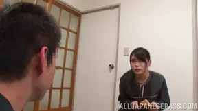 Naughty Japanese milf seduces and fucks her sexy careful lover