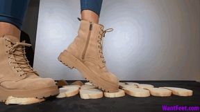 Bread Crush under Boots - HD MP4