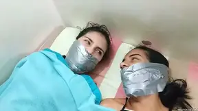 Fighting Stepsisters Duct Taped By Stepmom!