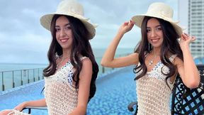 Sexy Spanish Babe Craves Big White Cock Creampie