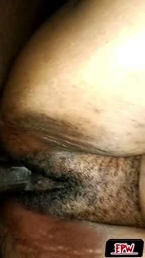 She First Deepthroated this BBC, took in her Ass and in her Hairy Pussy with Creamiepie all over