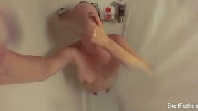 Steamy Workout Session and Shower with Brett Rossi