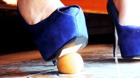 Mature fruits destruction under my shoes
