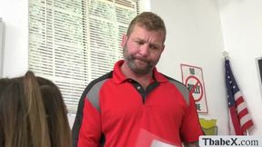 Teacher Gets Warm Blowjob And Analed Ts Cheerleader