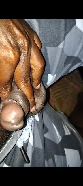 Horny Indian guy masturbation lonely big cock