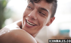 Benvi's sensual massage ends with BBC Micah Martinez load