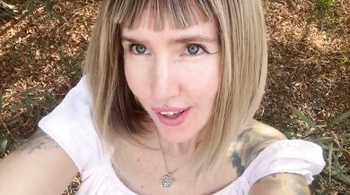 Hot blonde milf gushing hard in outdoor anal fuck with big tits squirted