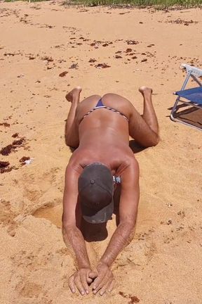 Ladysilva in Bikini on the Beach Very Naughty