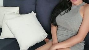 This well stacked Filipino shemale loves to show off her sexy feet and ass