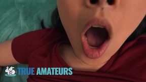 TRUE AMATEURS - Kimmy Locks Eyes While Sucking Tony's Cock, Then Takes Control With A Wild, Fiery Ride