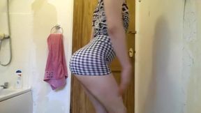 girl CrossDresser Check Shorts