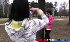 Teen lezbos shower fun