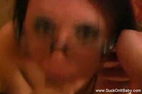 Glasses Girl Gives Expert Head